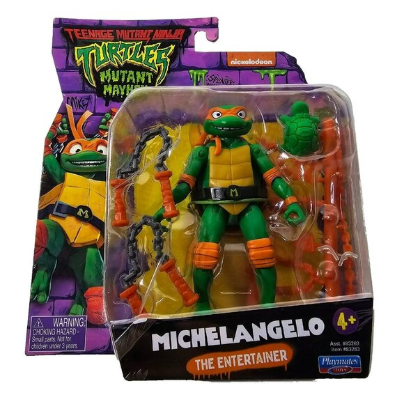 Teenage Mutant Ninja Turtles Mutant Mayhem Michelangelo 4.5" Action Figure - Picture 1 of 6